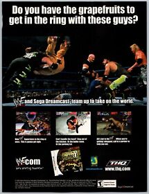 WWF Royal Rumble Sega Dreamcast Game Promo Nov, 2000 Full Page Print Ad