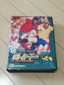 NEOGEO Super Side kicks Top scorer simulation soccer game cartridge Japan