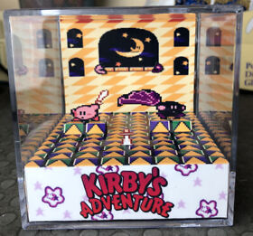 Kirby’s Adventure 3D Cube Handmade Diorama - Shadowbox - Nintendo NES - Fanart