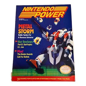 Nintendo Power #22 1991 Metal Storm No Address 100% Complete Poster NES