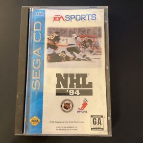 NHL '94 (Sega CD, 1993) complete in box