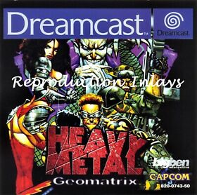 Heavy Metal Geomatrix Dreamcast Front Inlay (High Quality)