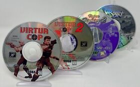 Sega Saturn Bundle - 4 Games - Virtua Cop 1 & 2, Virtua Fighter 2, Virtual On