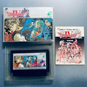 Dragon Quest IV 4 Boxed Nintendo Famicom FC NES Japanese ver Tested