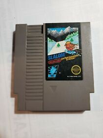 Original Nintendo NES Slalom Skiing Video Game Cartridge Only ** Tested