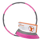 Gymnastik Reifen mit Schaumstoff - Rosa Grau - Hula Hoop Sport Fitness Training✔
