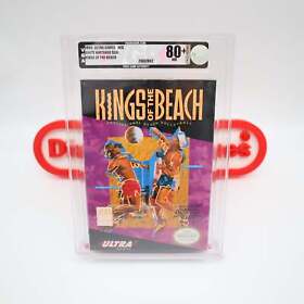 NES Nintendo Game KINGS OF THE BEACH VOLLEYBALL - VGA GRADED 80+ NM! NEW Sealed!