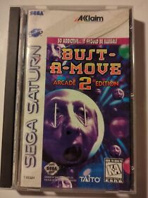 Bust-A-Move 2 Arcade Edition Sega Saturn CIB W Registration Card