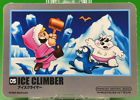Ice Climber 001 History Book Sealdass Sticker Famicom Japanese Nintendo