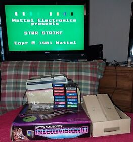 MATTELL INTELLIVISION II C.I.B. W/ 17 GAMES+!!! WORKS! EXTRAS!! @LOOK@