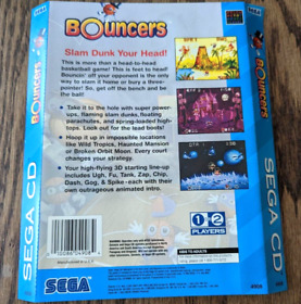 Rear Case Art Only for Sega CD Bouncers Good Condition for Jewel Case