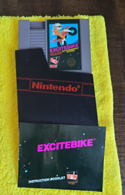 VTG Nintendo 1985 NES Excite Bike 5 Screw ~ W/ Dust cover and Instructions