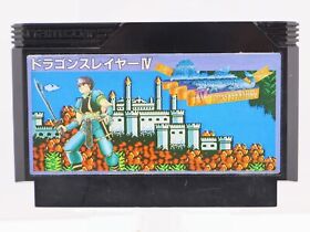 Used Dragon Slayer IV 4 Drasle Family cartridge only Nintendo Famicom Japan ver.