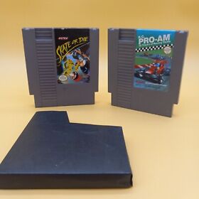 NES LOT OF 2. R.C. Pro-Am and skate or die