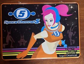 Vintage 90s SEGA Dreamcast SPACE CHANNEL 5 Tin Lunch Box VERY RARE Promo Item