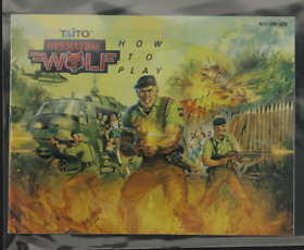 Operation Wolf NES Nintendo Manual de Juego Solo Ovalado SOQ 1989 Como Nuevo NES-OW-EE. UU.
