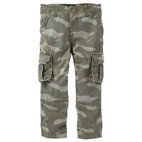 OSHKOSH NWT Toddler Boys STRAIGHT FIT CARGOS Camouflage camo cargo pants