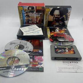 THE KING OF FIGHTERS Best Collection KOF 95 96 97 Sega Saturn Complete US Seller