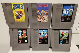 6 CLASSIC NES GAMES  Wrecking Crew,Dr. Mario,Golf,Gyromite,DuckHunt,SuperMarioBr