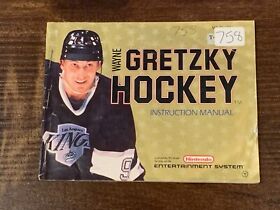 Wayne Gretzky Hockey Nintendo NES Instruction Manual Only