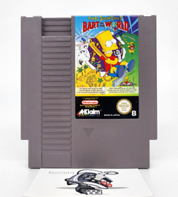 Simpsons: Bart Vs. the World Nintendo NES Cartridge PAL B