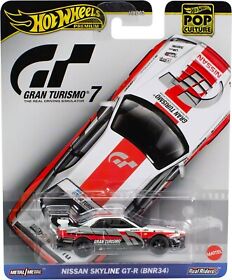 Hot Wheels Premium Pop Culture "Gran Turismo 7" 1:64 Nissan Skyline GT-R (BNR34)