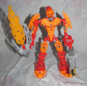 2009 Lego Bionicle Glatorian Set 8985 Ackar Complete, No instructions.