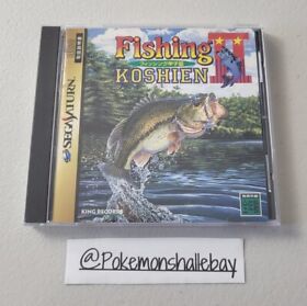 FISHING KOSHIEN II 2 - SEGA Saturn Game *NTSC-J - W/ Manual - MINT DISC*