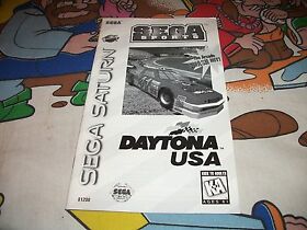 Daytona USA Racing Book Sega Saturn Manual Only NO GAME NASCAR Car