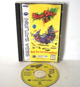 Brain Dead 13 Sega Saturn Complete Game Water Damaged Manual Case Disc CIB