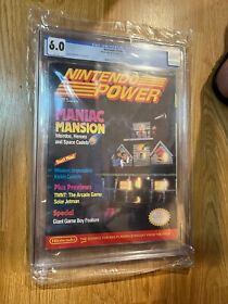 CGC 6.0 Nintendo Power Maniac Mansion 1990 Vol. 16 NES Solar Jetman Poster