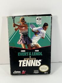 Evert & Lendl in Top Players Tennis NES CIB Complete Nintendo Game Box Manual