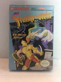 Frankenstein: The Monster Returns by Bandai for Nintendo NES w/box