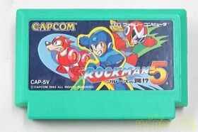 Rockman 5 blues of the trap! Capcom Mega Man NES Famicom  FC Japanese Import