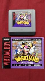 Nintendo Virtual Boy Software Wario Land Treasures of Awazon Used Japan Tested