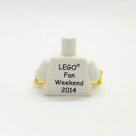 Lego Skærbæk Fan Weekend 2014 Minifigure Torso Exclusive Rare as SDCC NYCC