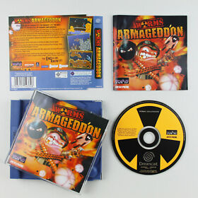Sega Dreamcast game - Worms: Armageddon, UK PAL, Disk, Case & book, USED