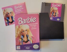 Vintage 1991 Nintendo NES Barbie Game CIB Complete W/ Box Nice!