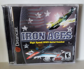 Iron Aces (Sega Dreamcast, 2001) WWII Aerial Combat Damage to back of Case
