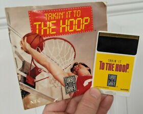 Takin it to the Hoop Video Game & Manual Turbo Grafx 1989 with Clamshell Case 