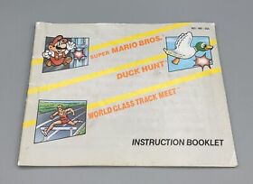 Super Mario Bros Duck Hunt World Class Track Meet~~MANUAL ONLY~~For the NES 1988