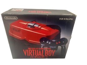 Nintendo Virtual Boy Red Black Game Console + w/ Box
