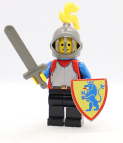 Red Knight W/ Yellow Plume 1584 6060 Classic Castle LEGO® Minifigure Mini Figure