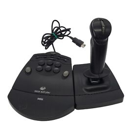 Sega Saturn Joystick Controller Mission Stick MK-80104 OEM Original Black Clean