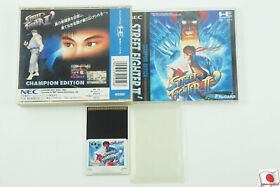 Street Fighter 2 II Dash Hu Card Capcom NEC PC Engine From Japan