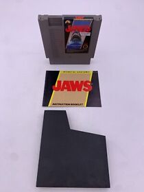 Jaws (Nintendo Entertainment System, NES, 1987) With Manual