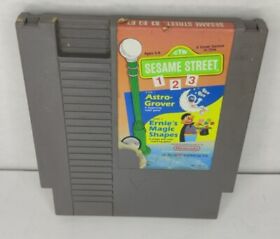 Sesame Street 123 Nintendo Entertainment System 1989 Cartridge NES Authentic