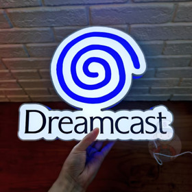 SEGA Dreamcast Sign for Gaming Room Decor | 3D Printed LED Lightbox with Extra L