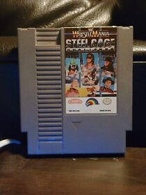 WWF WRESTLEMANIA STEEL CAGE CHALLENGE  - Nintendo NES Game Authentic TESTED