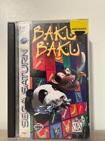 Baku Baku (Sega Saturn, 1996) GAME COMPLETE W/ CASE & MANUAL TESTED WORKS